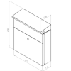 MEFA Briefkasten SERENADE 162 Tiefschwarz Semi Matt RAL 9005