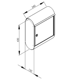 MEFA Briefkasten TOPAZ 842 Kupfer